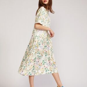 Cynthia Rowley Multicolor Floral Midi Dress